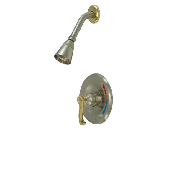 Shower Faucet, Brushed NickelPolished Brass